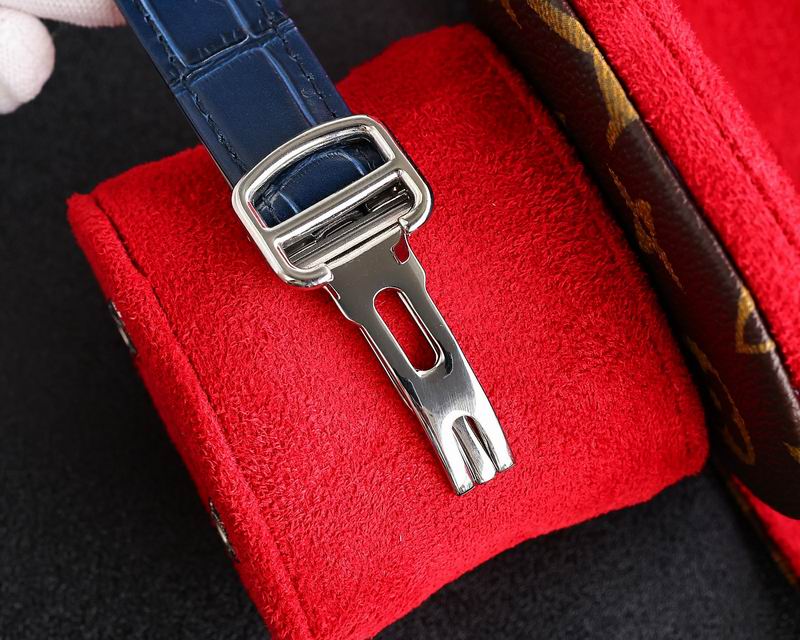 Cartier Santos De Iced Out w/ Leather Band